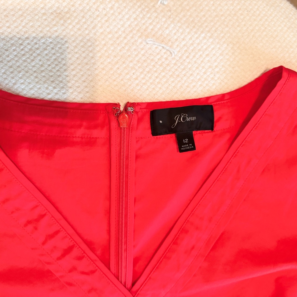 J. CREW Vibrant Red Midi Dress - Picture 10 of 15